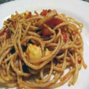 Receita de Espaguete Integral ao Falso Pomodoro