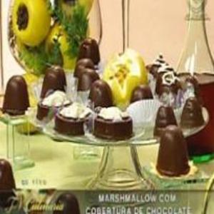 Receita de Marshmallow com cobertura de chocolate
