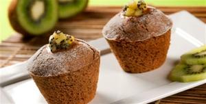 Receita de Muffins de chocolate com kiwi