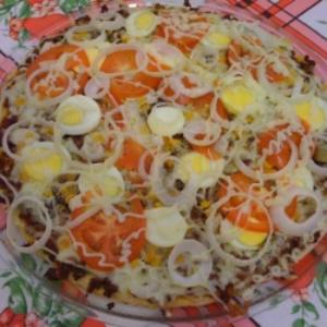 Receita de Pizza Vegetariana Caseira