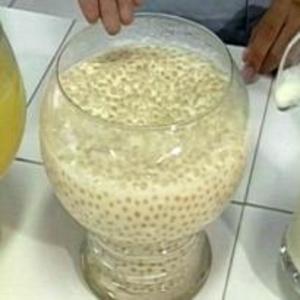 Receita de Sagu de leite condensado do Globo Rural
