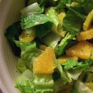 Receita de Salada de alface com laranja