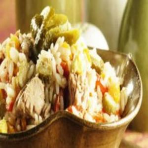 Receita de Salada de arroz com pimentão