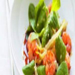 Receita de Salada de Camarão com Agrião e Sementes de Gergelim