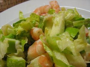 Receita de Salada de Camarão e Maçã Verde