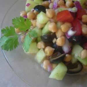 Receita de Salada de grão-de-bico com pimenta