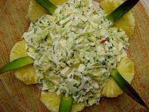 Receita de Salada refrescante de abacaxi