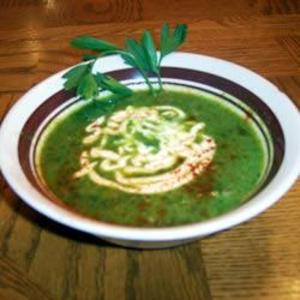Receita de Sopa verde de legumes