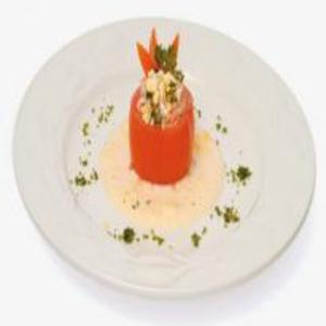 Receita de Tomate recheado de arroz atum e maionese