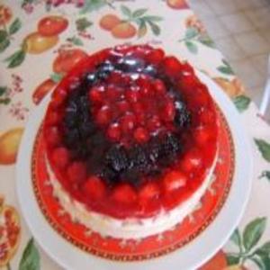 Receita de Torta cremosa de frutas vermelhas