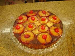 Receita de Torta de ameixas vermelhas frescas