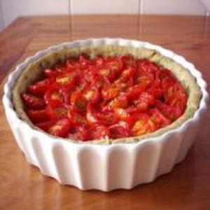 Receita de Torta de cebola e tomate cereja