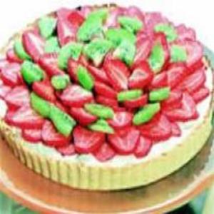 Receita de Torta de Morango com kiwi
