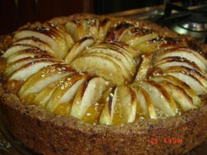 Receita de Torta integral com purê de damascos e maçã